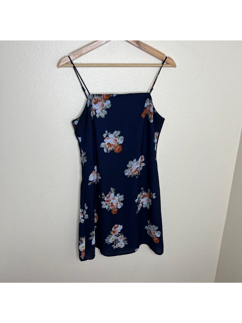 Trixxi Navy Floral Strappy Dress Small